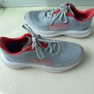 Hoka Mach 6 Sneakers in indigo and coral